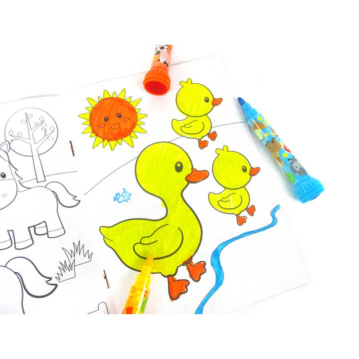 Tiny Mills - Wholesale Markers - Kids & Baby - Farm Animals Barnyard Animals Stamp Marker Set - Set of 10 5