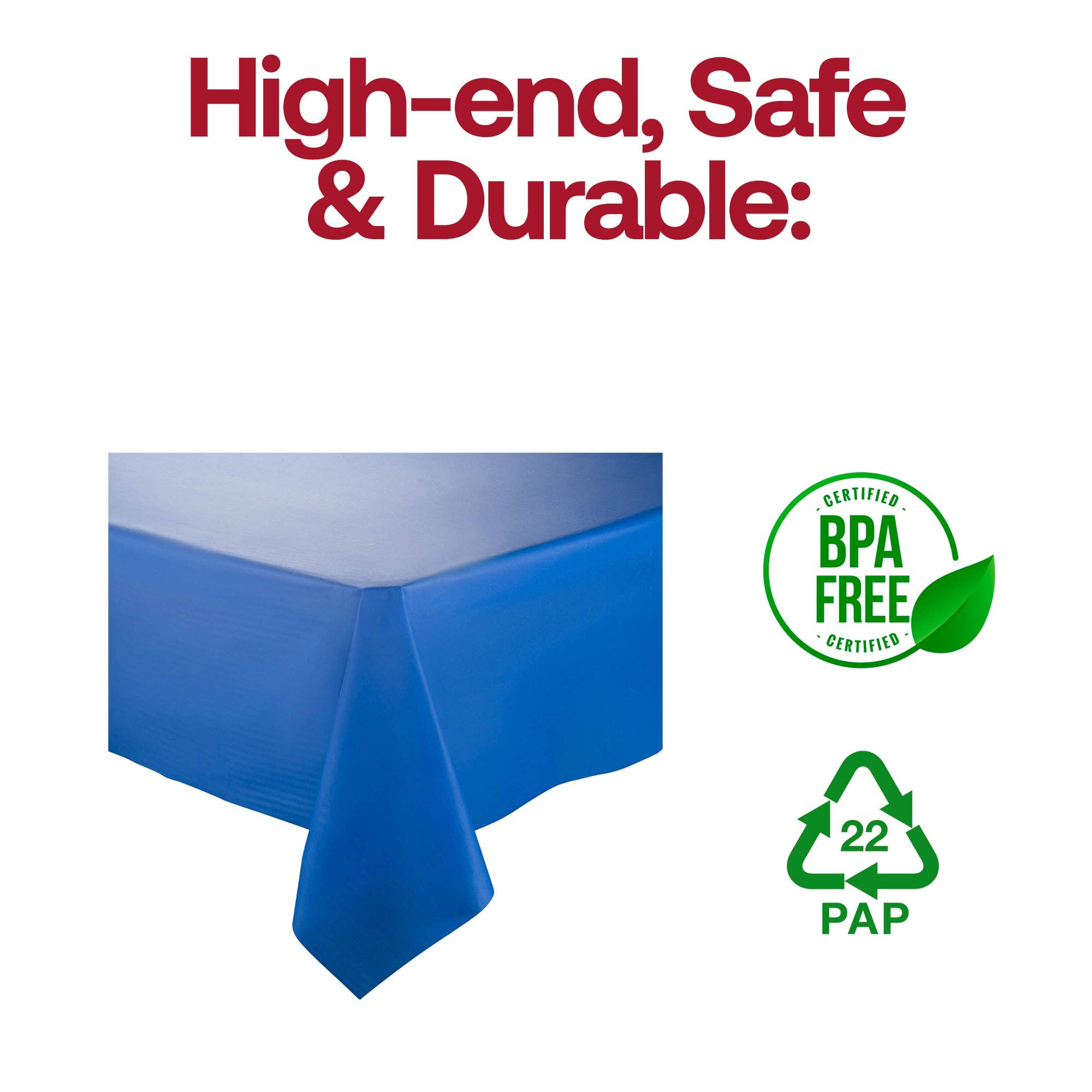 Smarty had a Party – wholesale Disposable table cover/runner – 54" x 108" Navy Plastic Tablecloths - 96 pcs3