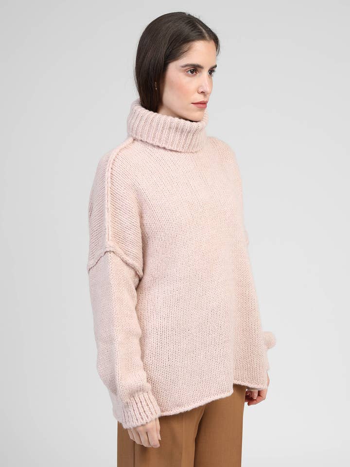 An'ge - Wholesale Knit Sweater - Women's - PULL LEJOKO powder2