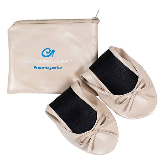 Cinderollies - Vente Ballerines – femme - Ballerines pliables Nude (Flat Nude) pour mariage