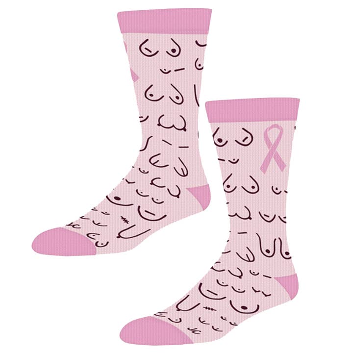 Titty City Design - Wholesale Socks - Women's - Pink Boob Socks