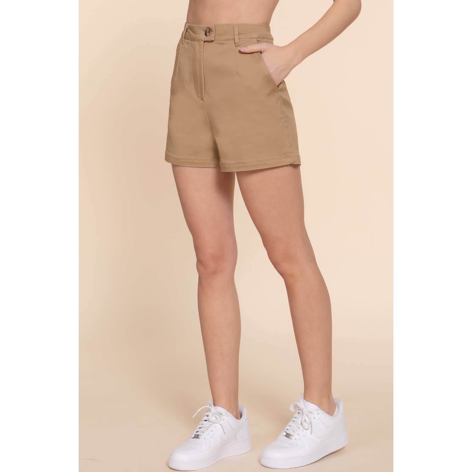 Apolline - Wholesale Shorts - Women's - HIGH WAIST SIDE POCKET STRETCH SHORTS10