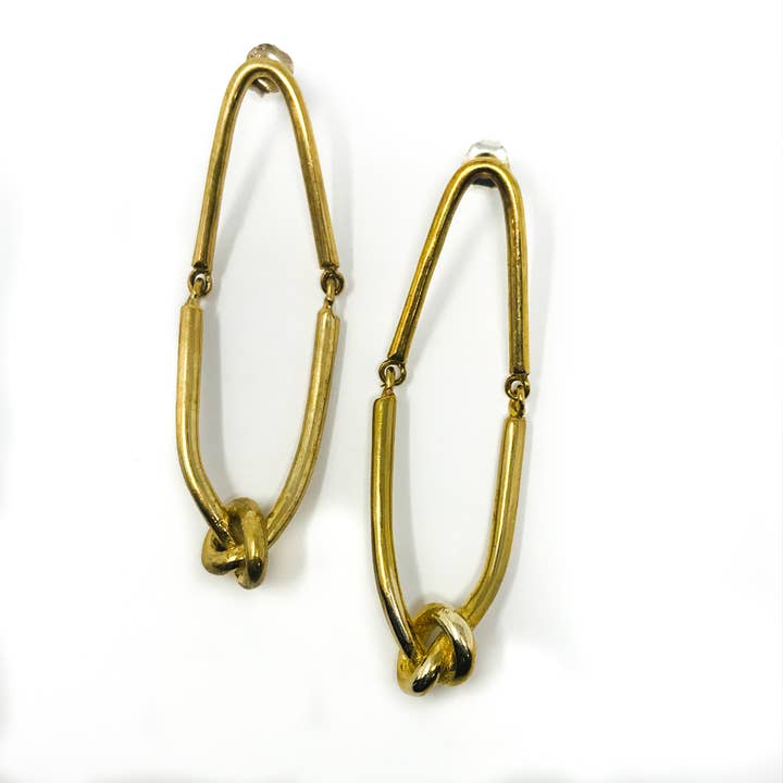 Pendientes de nudo de marinero para venta al por mayor de Earthling Jewelry