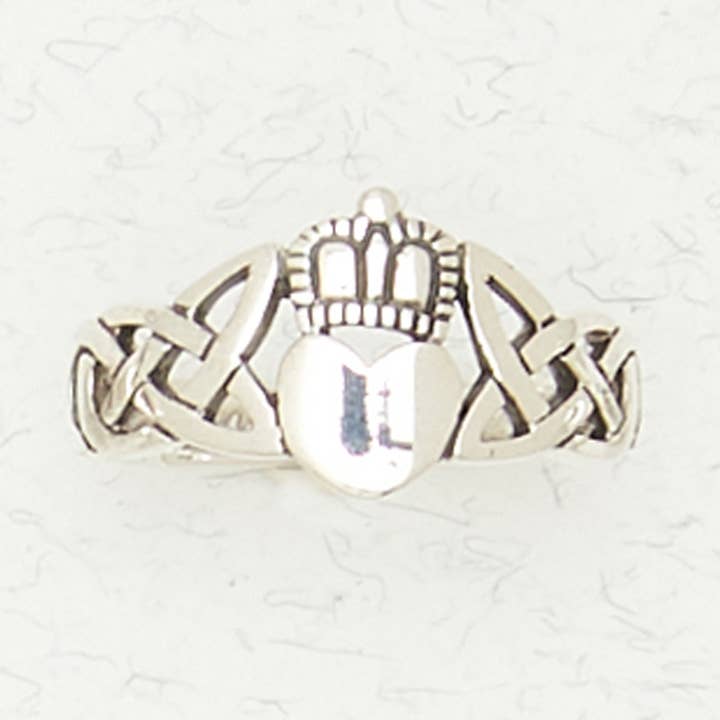 Sterling Silver Ring - Claddagh Heart for wholesale by Nirvana LLC