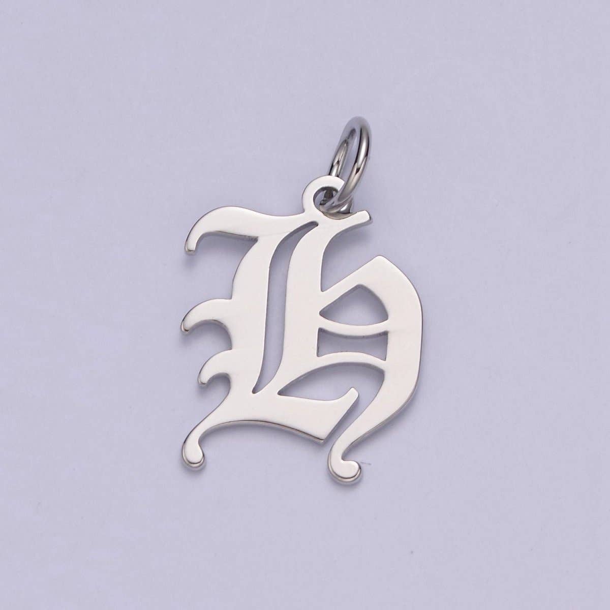 Aim Eternal - Wholesale Individual Charm/Pendant - Gothic Letter Charm, Alphabet Charm, Silver Letter Charm, 26 Letters Initial Charms Old English Letter Pendant A690~A7027