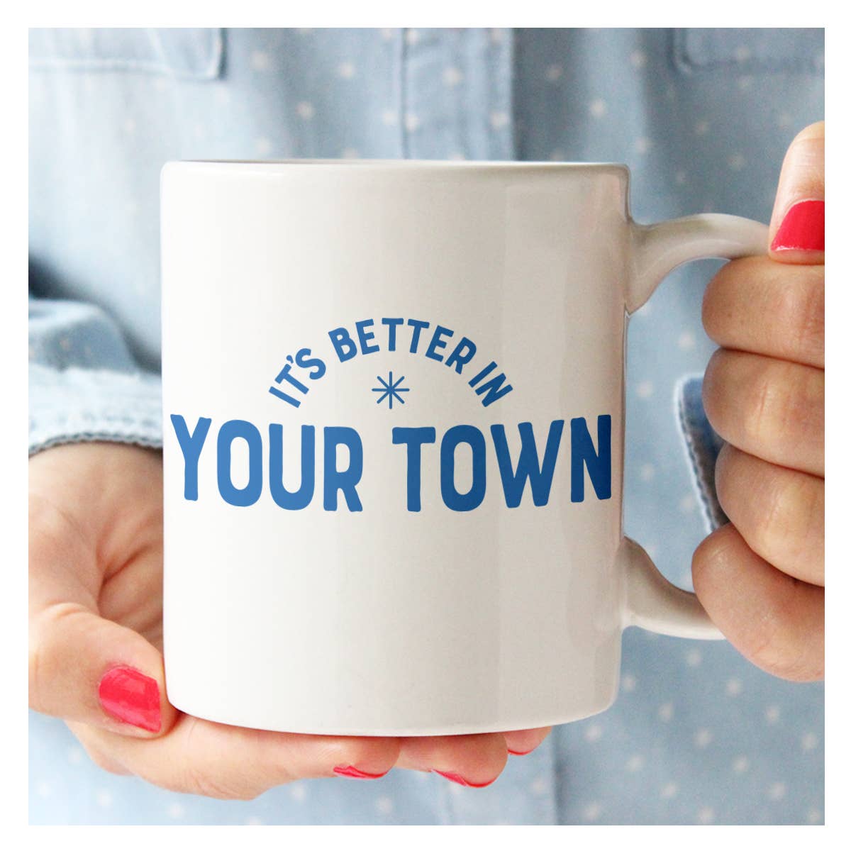 Rock Scissor Paper - Wholesale Coffee Mug - Personalized City Mug, It's Better In, name drop design5