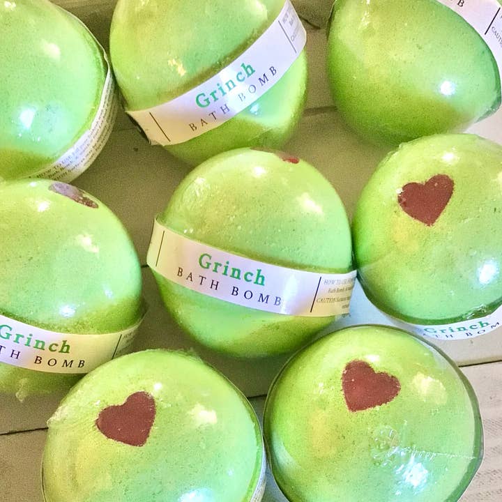 Grinchy Bath Bomb for wholesale by Beauty By PharmD