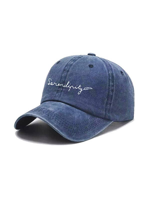 Gorra Serendipity Signature en azul lavado para venta al por mayor de Serendipity Paris