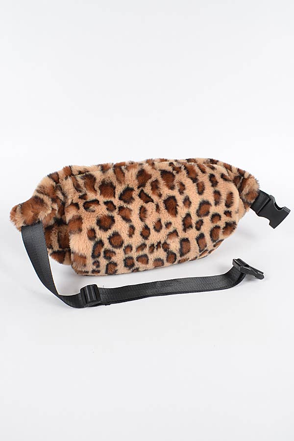 LEOPARD Leopard Faux Päls Fanny Pack för wholesale på Faire2