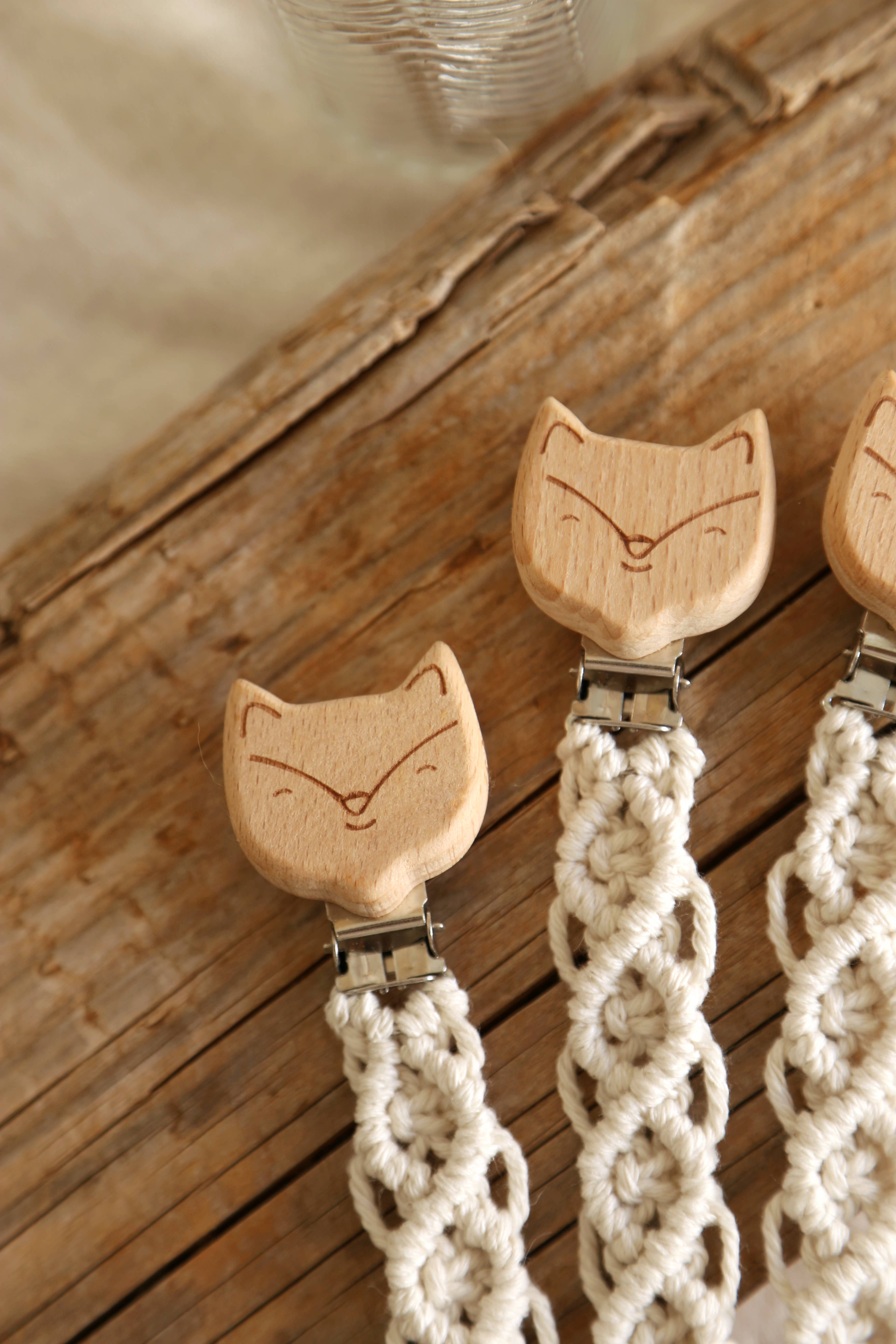 The Frenchie Knot - Wholesale Pacifier Clip - Baby - Pacifier clip fox2