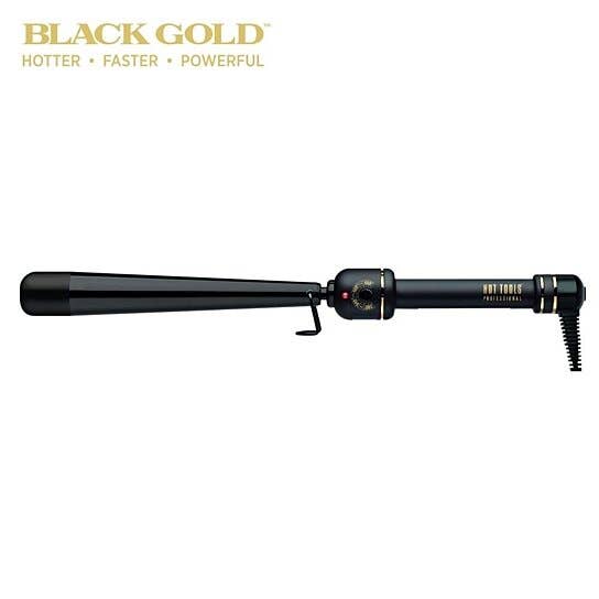 iTech361 - Vendita all'ingrosso Ferri per arricciatura/Arricciacapelli - HOT TOOLS - Ferro arricciacapelli affusolato professionale in oro nero2