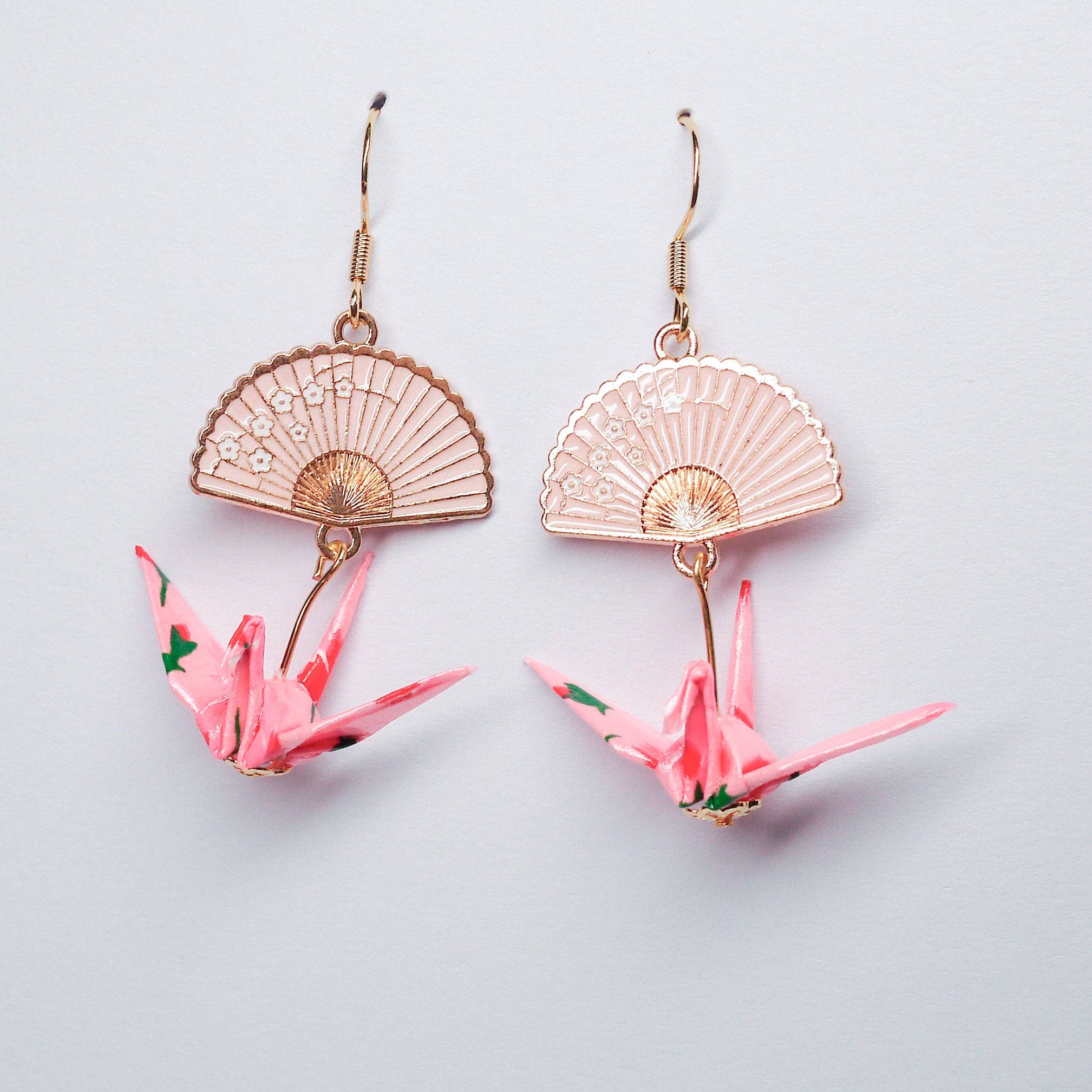 Kamyi.Art Origami Designs - Wholesale Dangle Earrings - Crane and Fan Earrings7