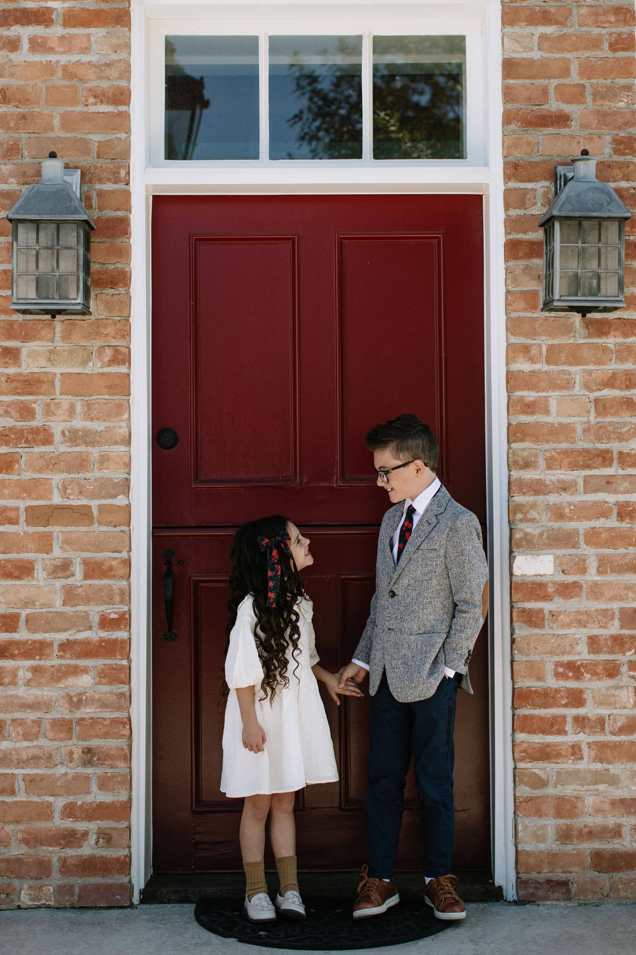 Boon Ties - Vente Cravate – enfant - Cravate Garçon Rouge à Motifs Floraux4