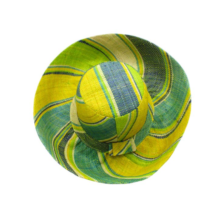 Shebobo - Wholesale Straw hat – women's - Monica 5" & 7" Wide Brim Stripe Packable Straw Sun Hats13