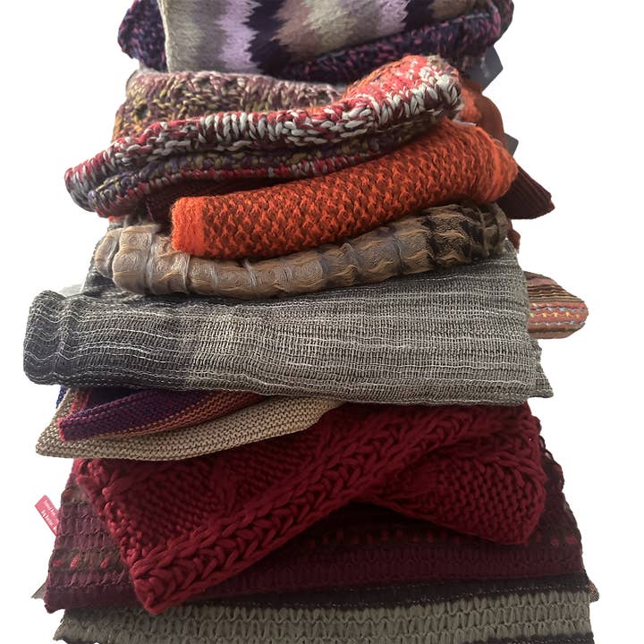 Chloe & Lex - Wholesale Scarf - Women's - Bundle of 50 Assorted Scarves- Final Sale - Wholesale Set8