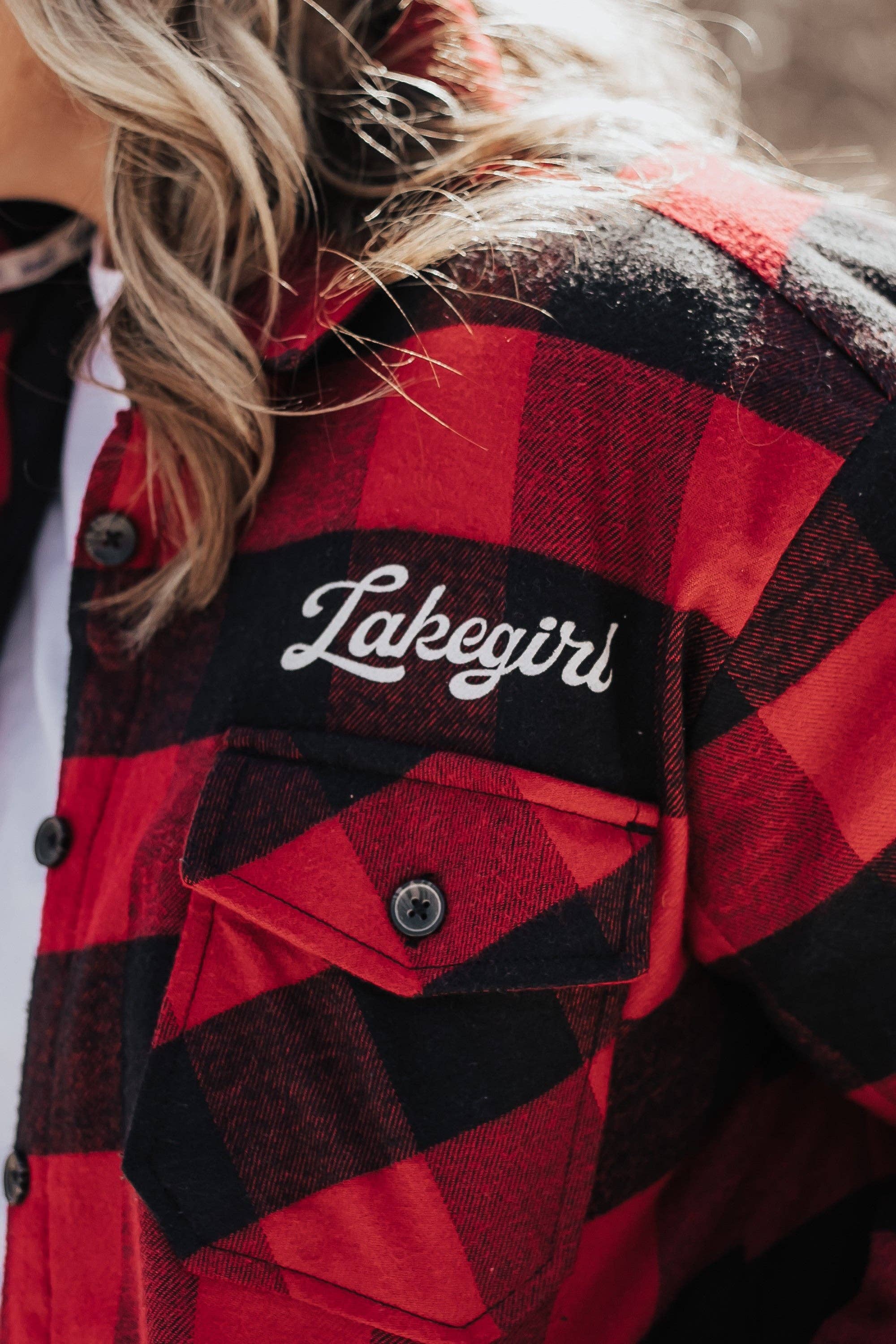 Lakegirl - Vente Veste-chemise – femme - Shacket à carreaux3
