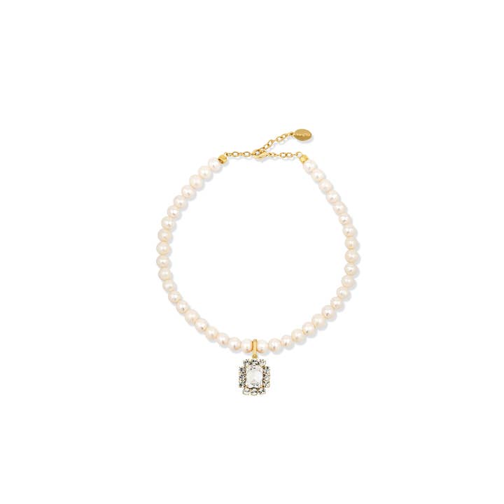 Ninon - Wholesale Individual Charm/Pendant - Petite Ninon Square Şeffaf Charm1