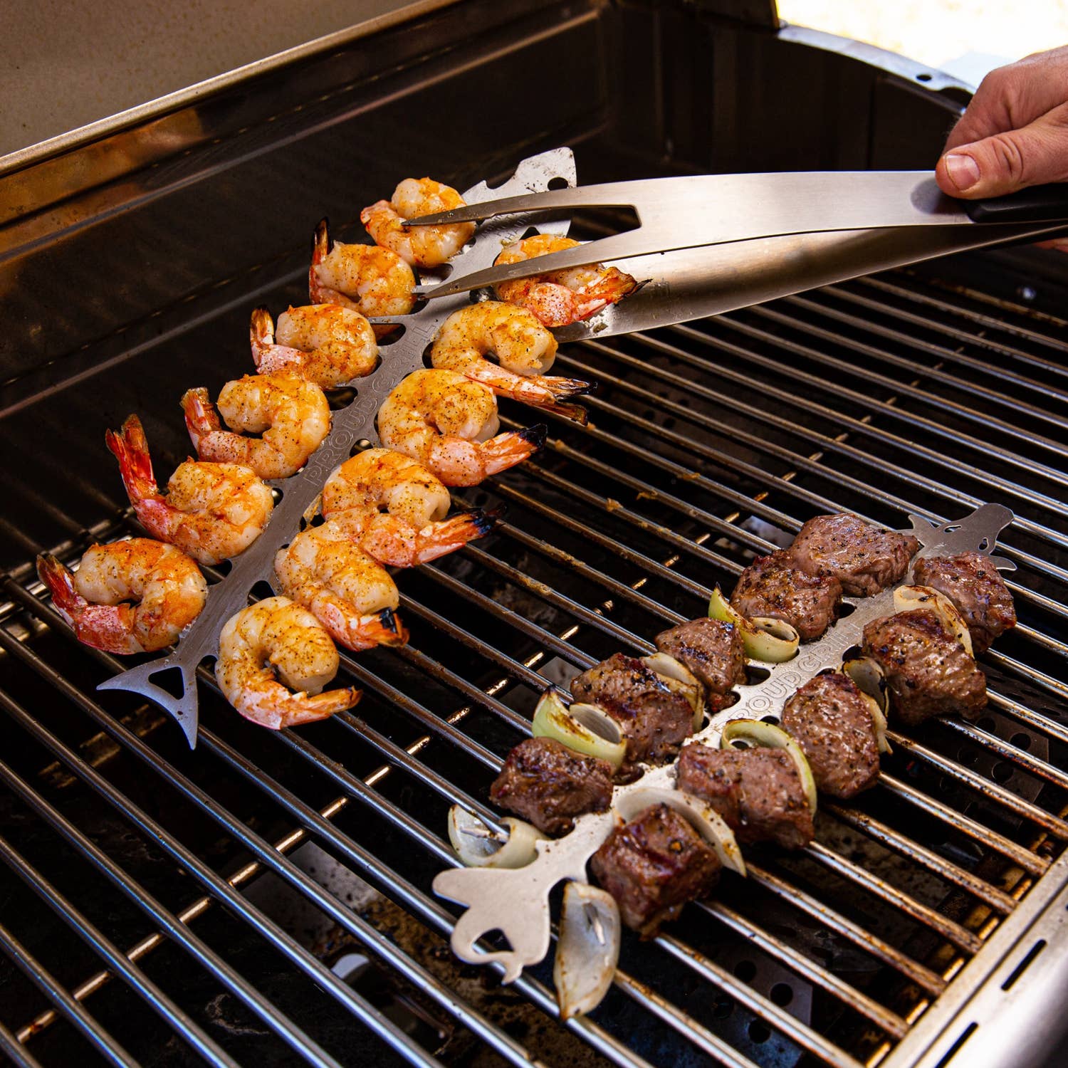 Proud Grill - Wholesale Skewer - Proud Grill Slide and Serve BBQ Skewers 12 pc PDQ4