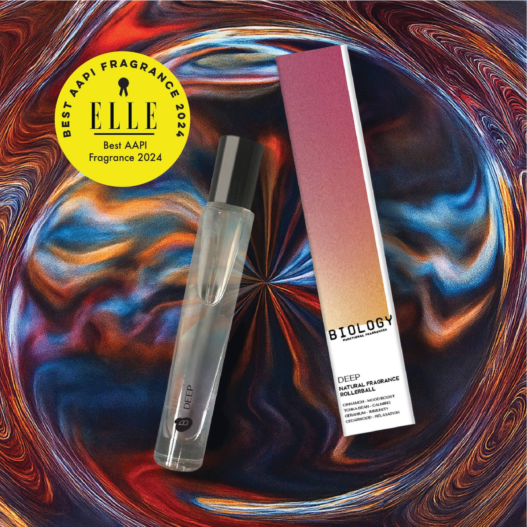 Biology Functional Fragrances - Wholesale Roll-On Fragrance - DEEP – Cinnamon Geranium | Natural Rollerball Fragrance Oil3