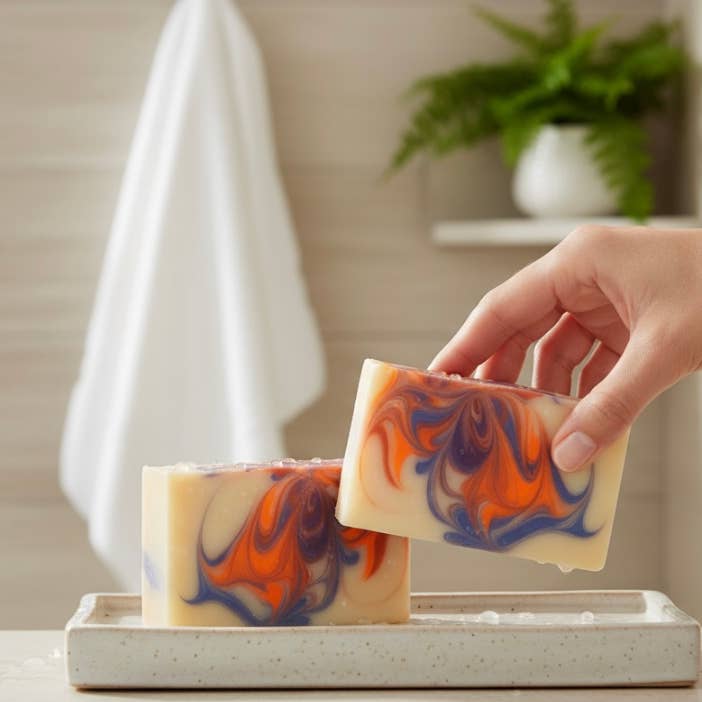 Carried Away Bath - Wholesale Bar Soap - Tangerine Dream | Fruity Citrus Peach Artisan Soap1