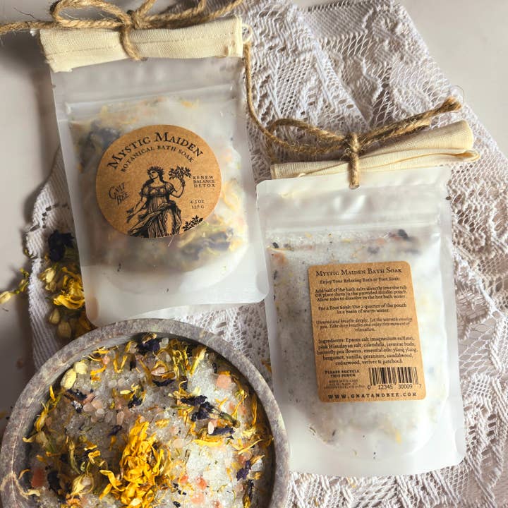 Gnat and Bee - Wholesale Bath Soak/Milk - NEW Mystic Maiden - Botanical, Color Shifting Bath Soak