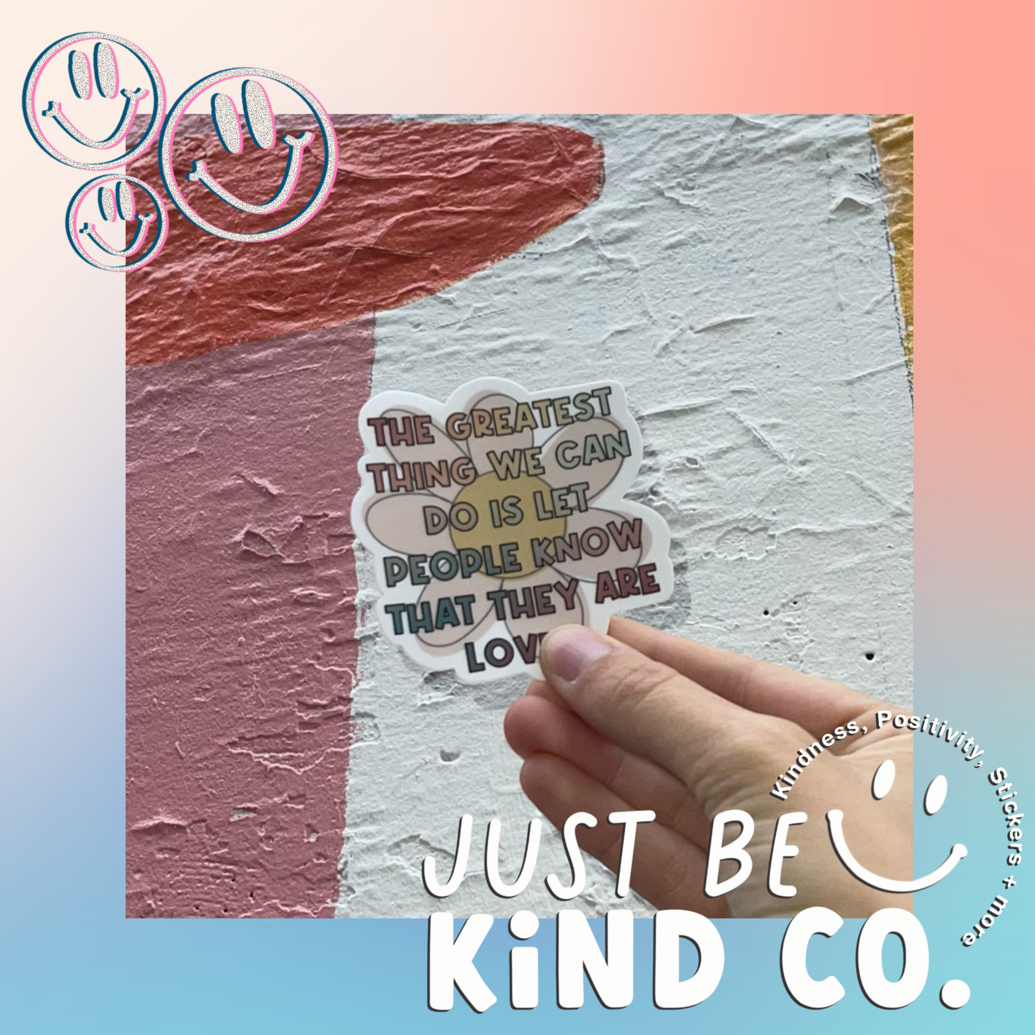 Just Be Kind Co. - Wholesale Sticker - Greatest thing Daisy- sticker daisies, positive, love, decal2