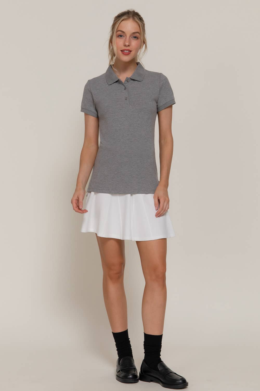 Active Basic | Active USA - Wholesale Polo - Women's - Short Sleeve Classic Pique Polo Top24