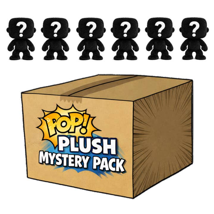 Pakke med 6 overraskelses-mysterie bløde Funko Pop! Plysdyr tilfældigt udvalgt for engroshandel hos Auction Clearance