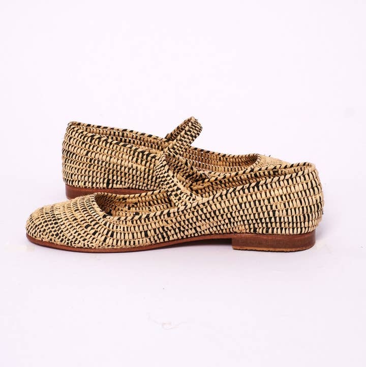 Steraraffia - Wholesale Flats - Women's - Ghida Handwoven Raffia Mary Jane Flats