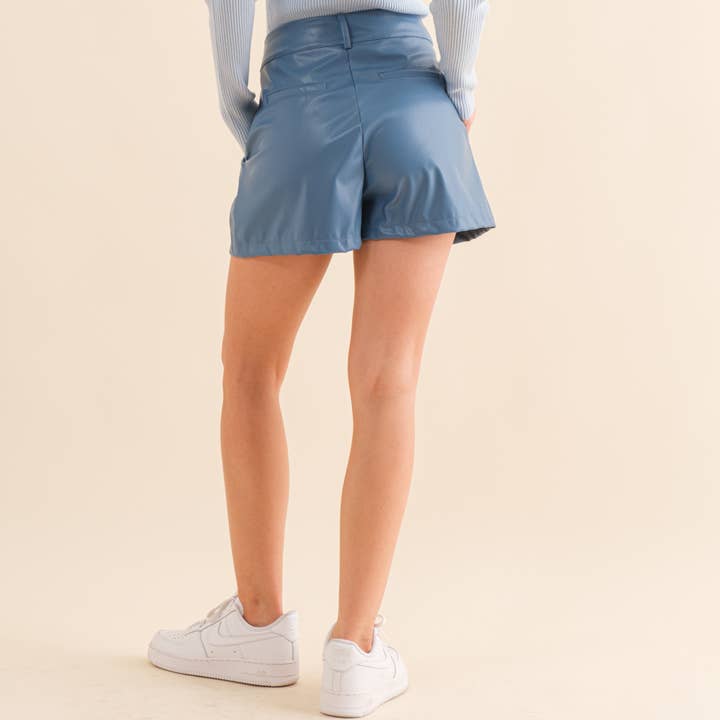 Hersy - Wholesale Shorts - Women's - HP0039 - Pu Leather Shorts