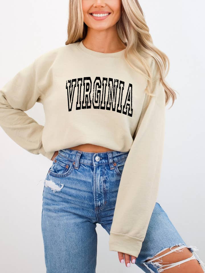 Sweatshirt ras du cou Virginia State (Copie) pour la vente par Desert Raine