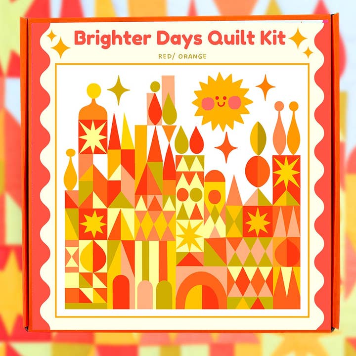 Brighter Days Quilt Kit (Yellow/ Orange) for wholesale by With Love by Kristy