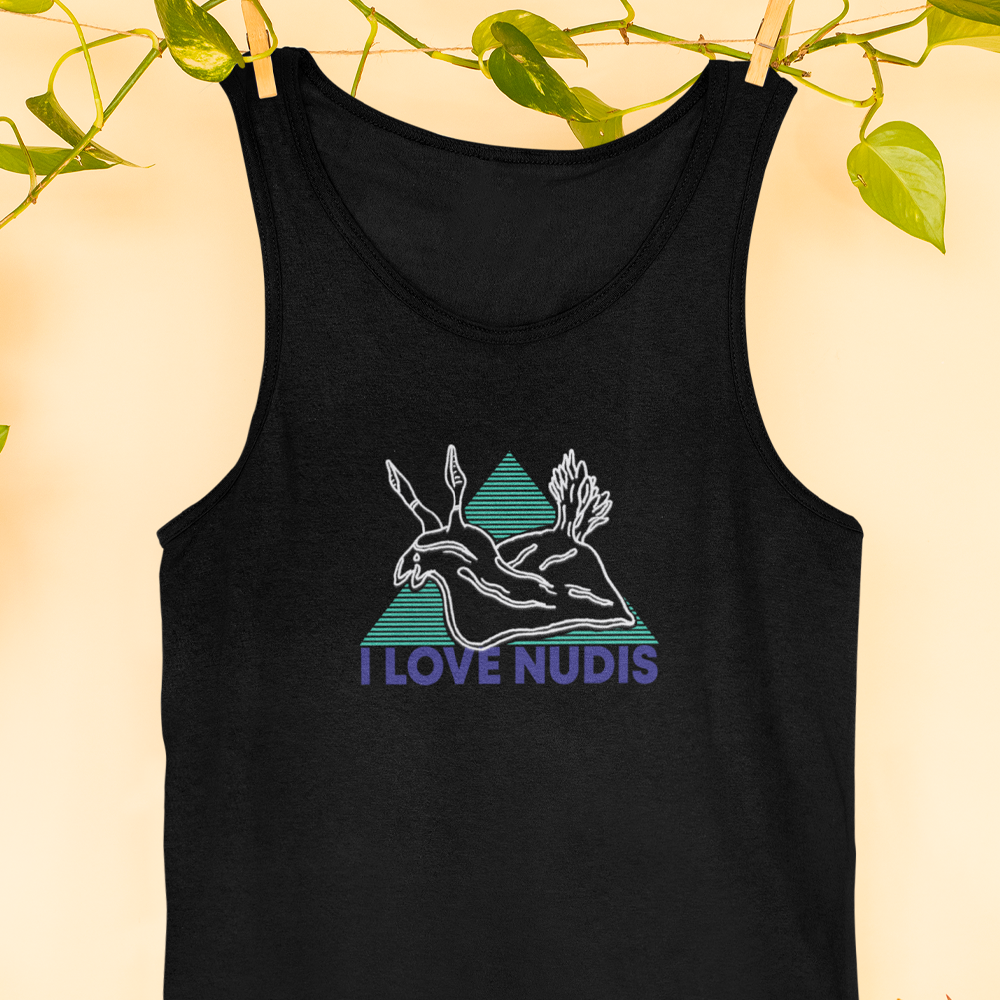 I LOVE NUDIS™ Classic Fit Unisex Tank Top - Black for wholesale on Faire8