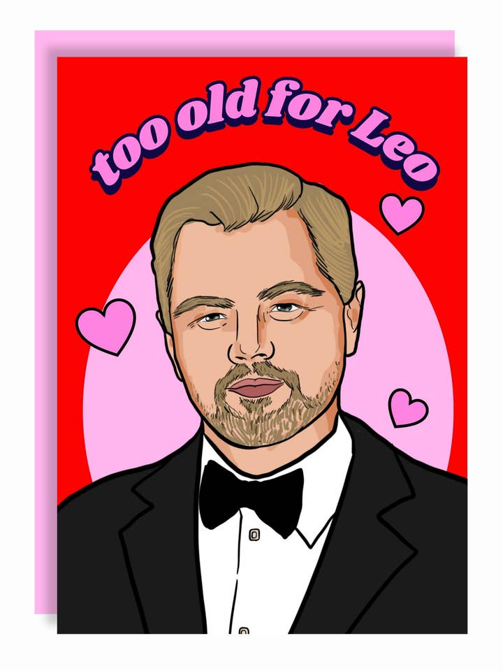 För gammal för Leo Alla hjärtans dag-kort för wholesale av Studio Soph (We Pay Your Import Fees - We Ship DDP)