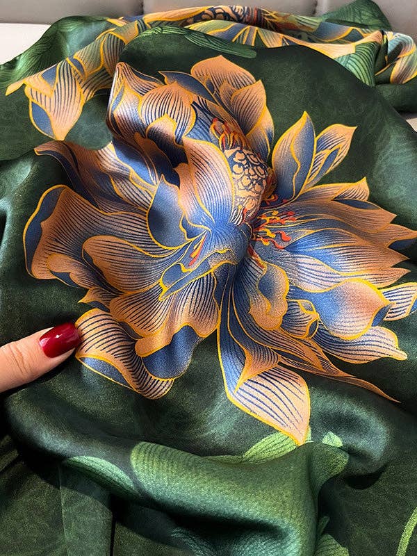 Sheer Trend - Vente Écharpe – femme - Châle et écharpe transparents à imprimé floral3