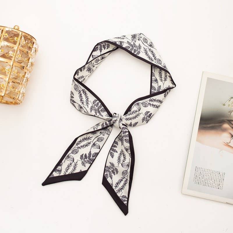 JOSSLYN by wall to wall - Wholesale Sjaal - Dames - Zachte zijdezachte smalle Twilly sjaal voor om de nek | 40SC6667