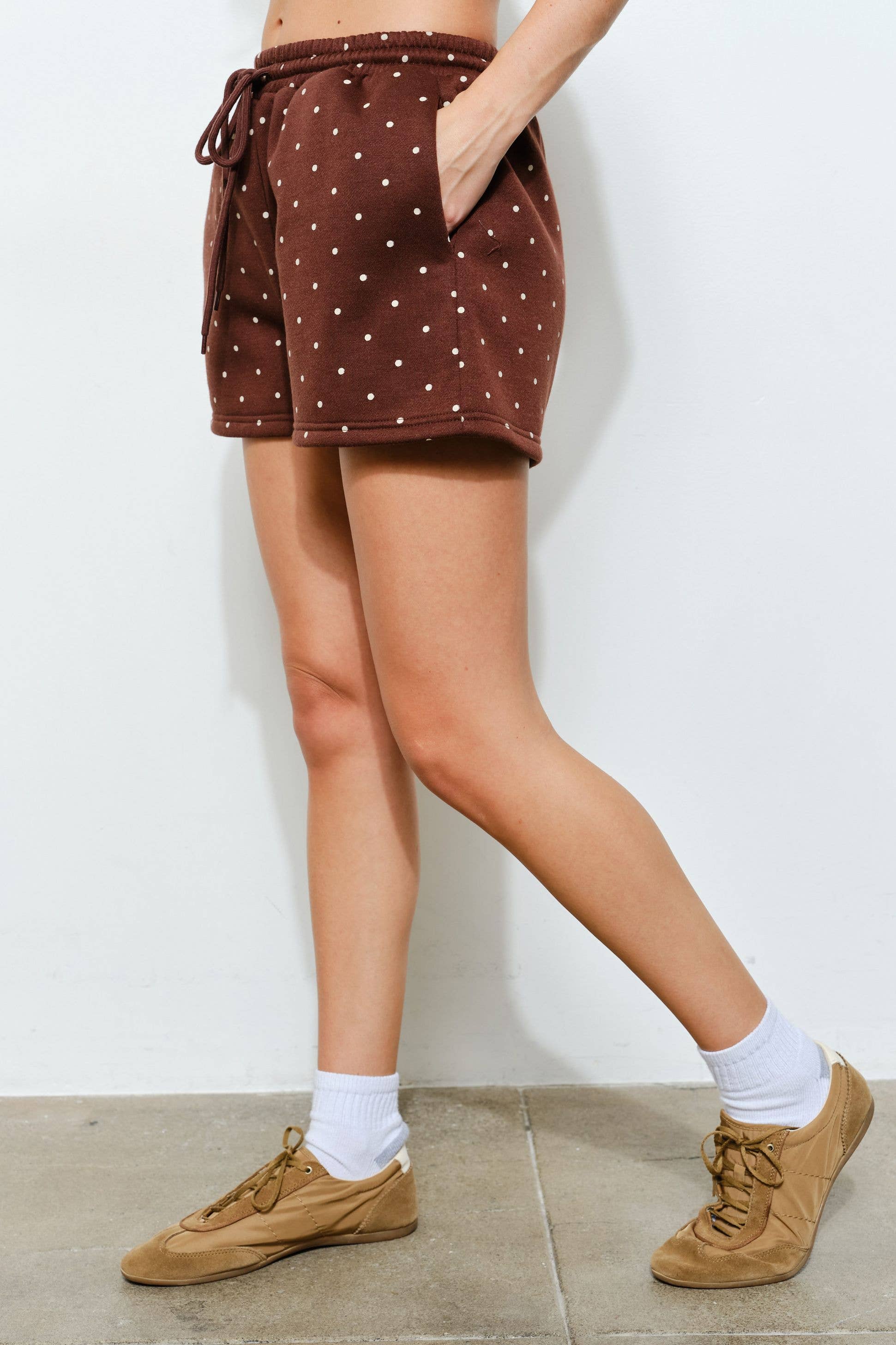 Pretty Garbage - Wholesale Lounge Shorts - Women's - BAMBI POLKADOT SWEAT SHORTS - Cute, Lounge8