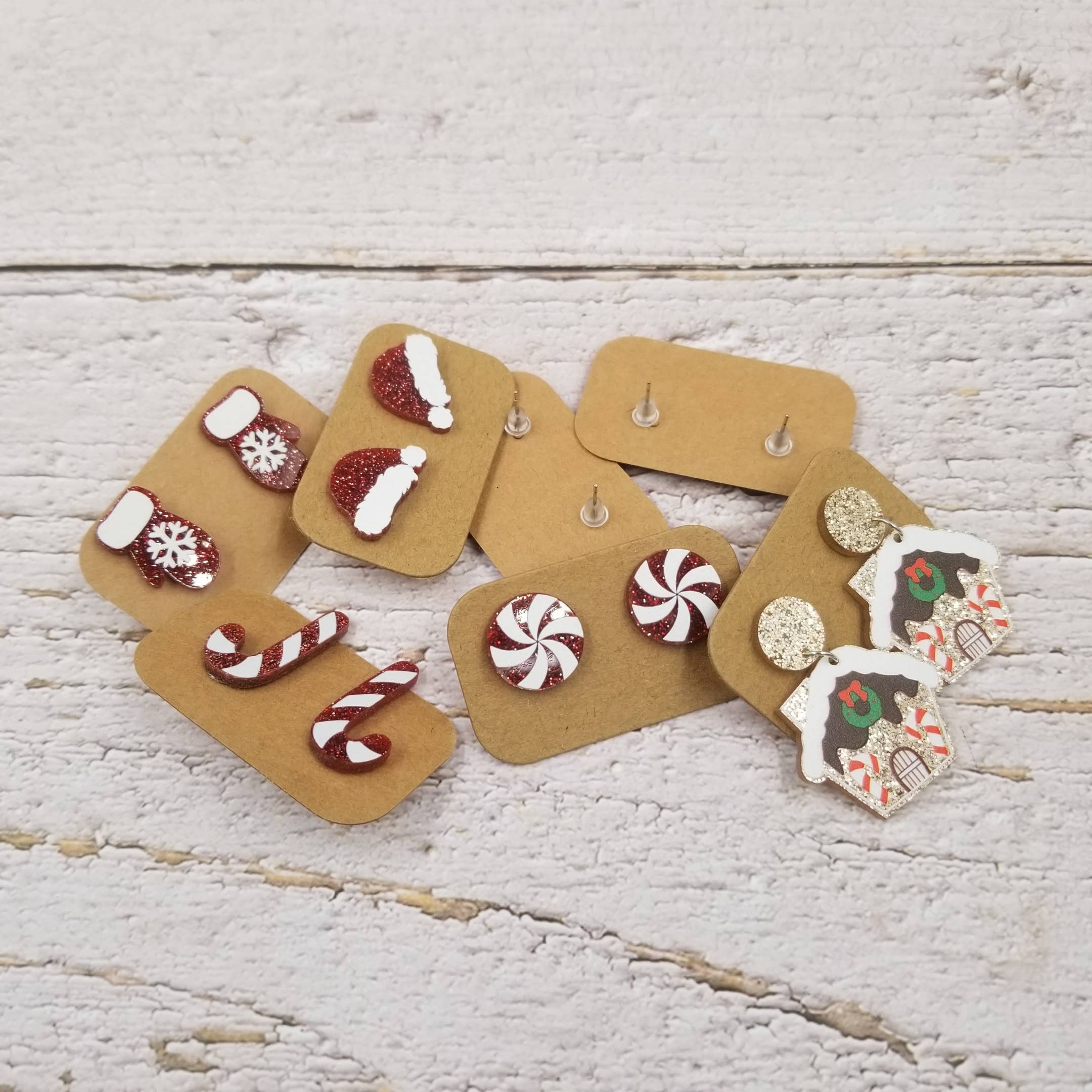 Treasure Wholesale – Brincos de pino por atacado – Brincos de Natal PMMA3