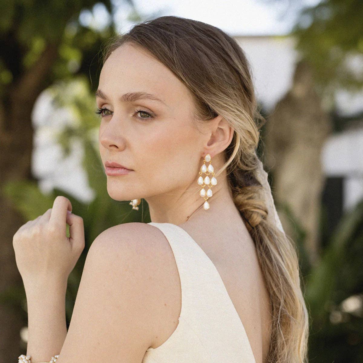 ACUS - Wholesale Dangle Earrings - Roselia Pearl Earrings2