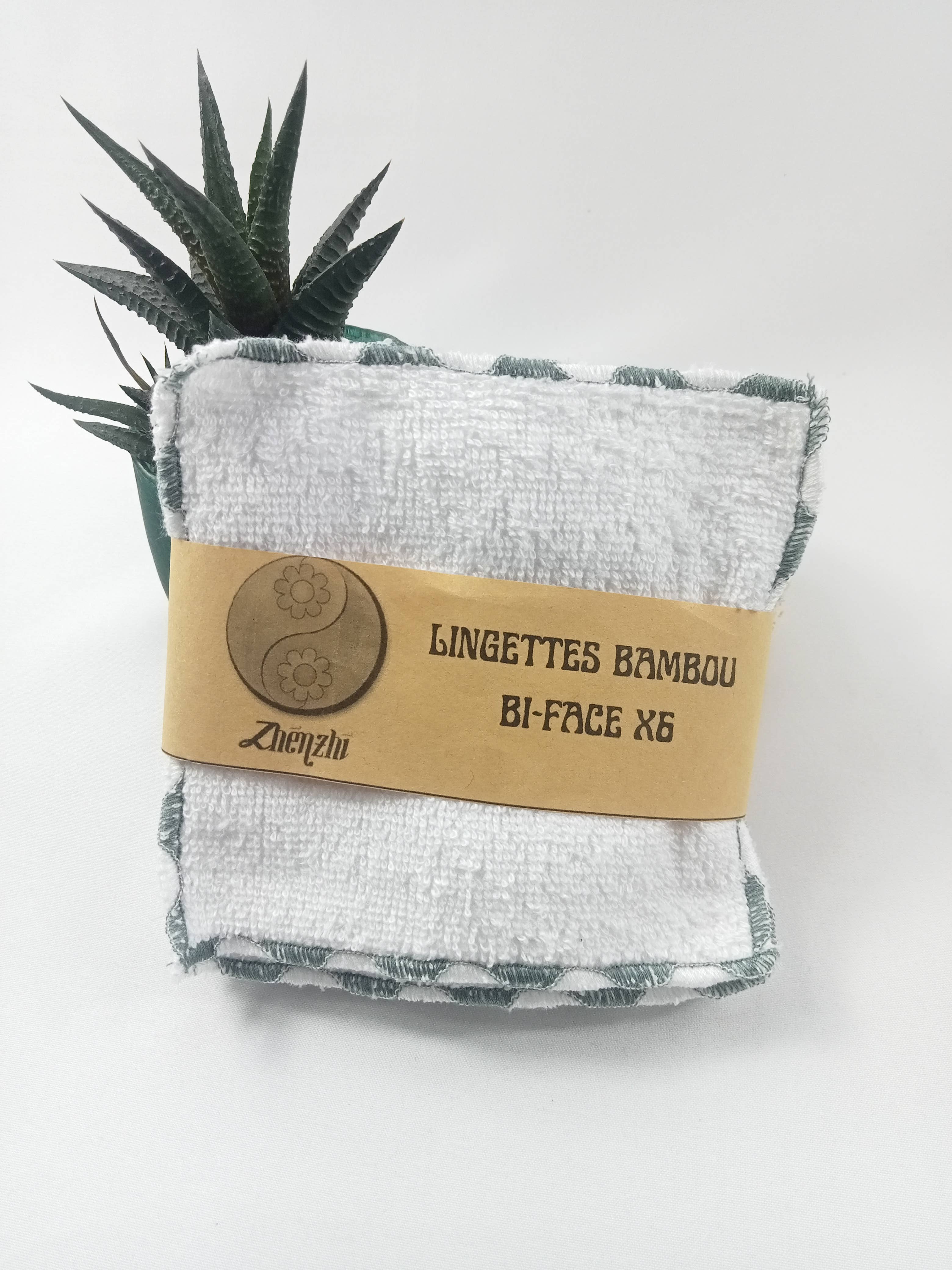 ZHENZHI – wholesale Face & body wipes – Set of 6 double-sided bamboo makeup remover pads8