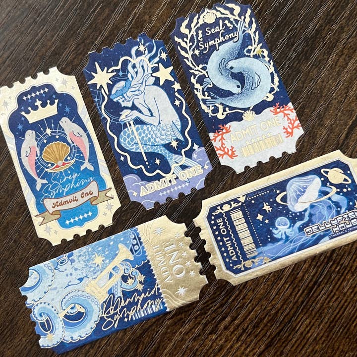 Ruban adhésif washi pour billets d'eau salée en feuille d'or pour la vente par Pegushi