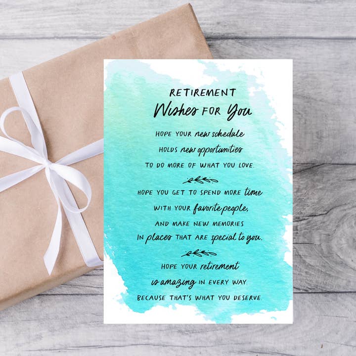 Cartão de desejos de aposentadoria por atacado de Card & Story