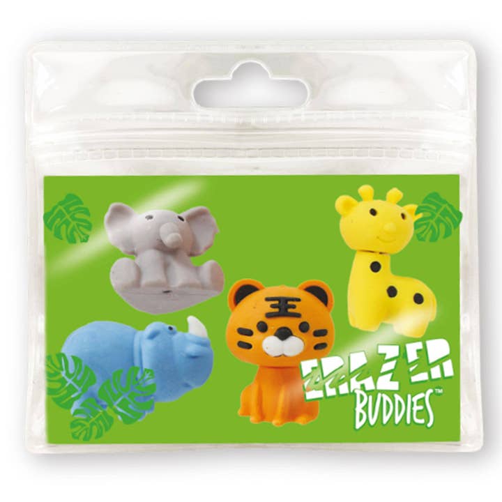 Deluxebase – wholesale Eraser – Erazer Buddies - Wild Animals Rubber Set