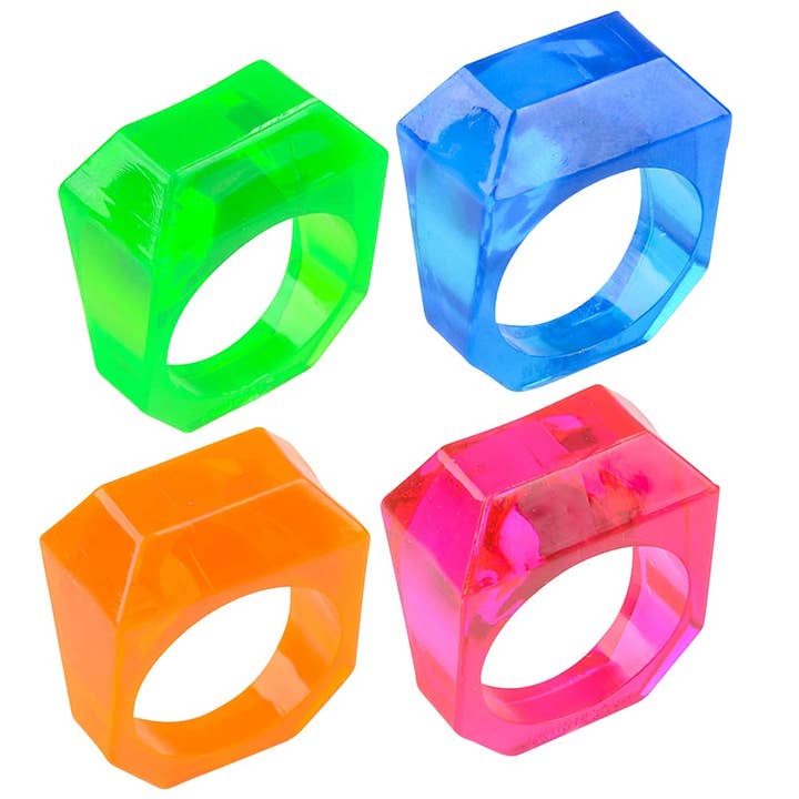 CRYSTAL RING .75" LLB kids toys for wholesale by La Luna Bella - Toys