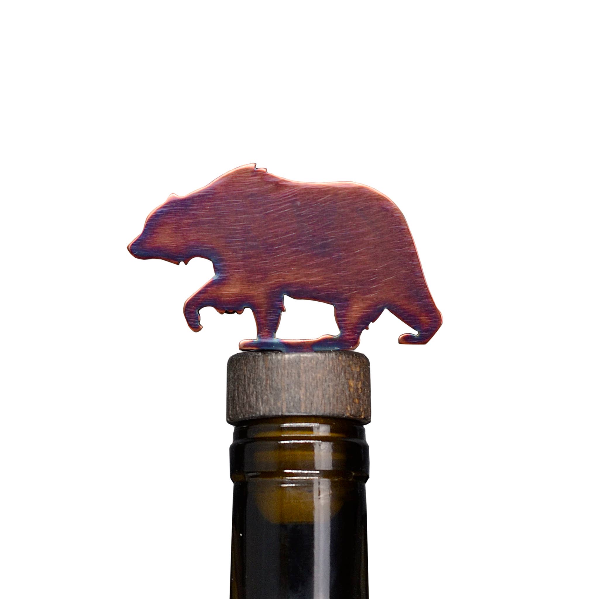 Blue Moose Metals – wholesale Wine stopper – Bear Wine Bottle Stopper2