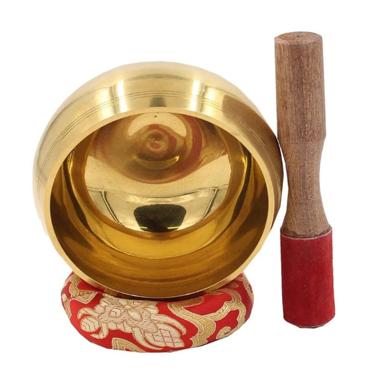 Lungta Imports – wholesale Meditation supplies – Large Tibetan Singing Bowl Complete Set3