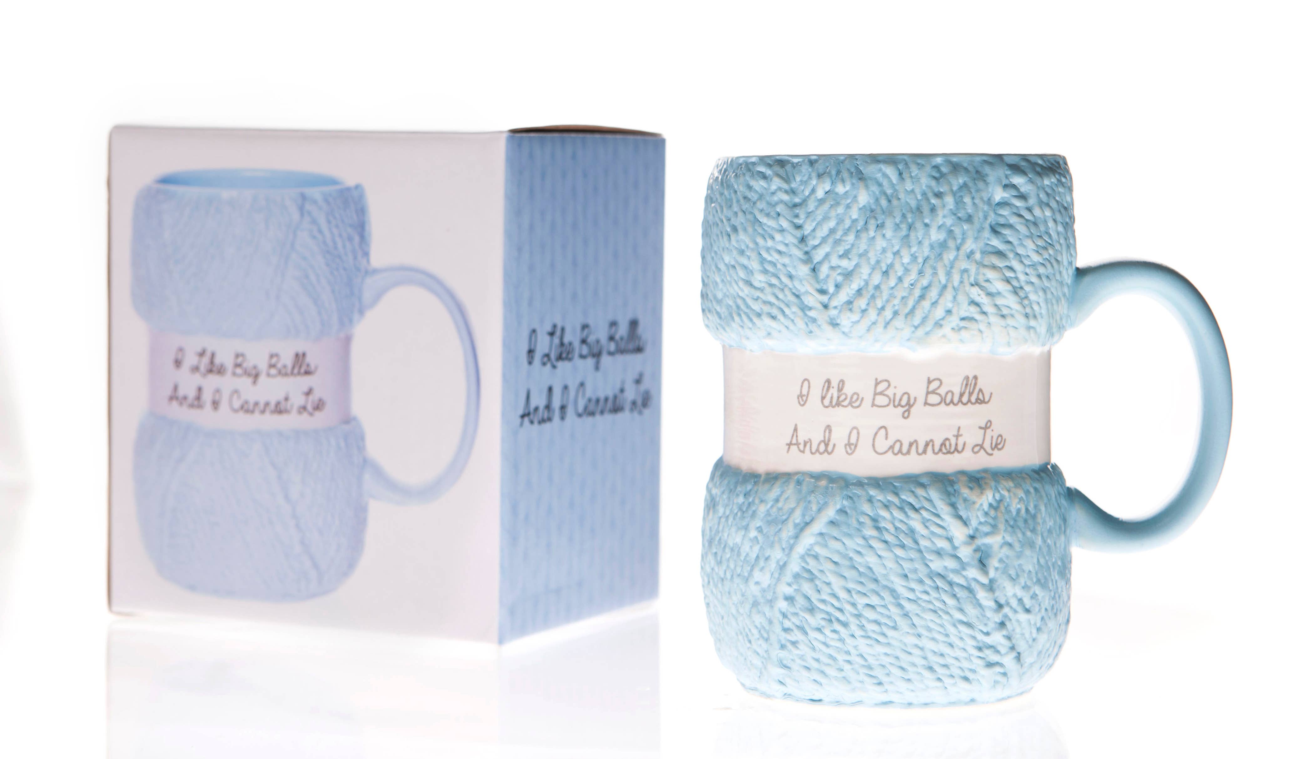 Boxer Gifts EU - Venta al por mayor Taza - Taza de cerámica 'Big Balls' para tejer - Regalos para tejedores3