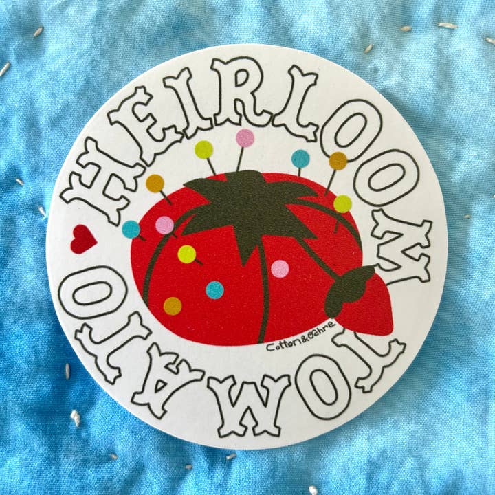 Heirloom Tomato Sticker for wholesale by Cotton and Ochre