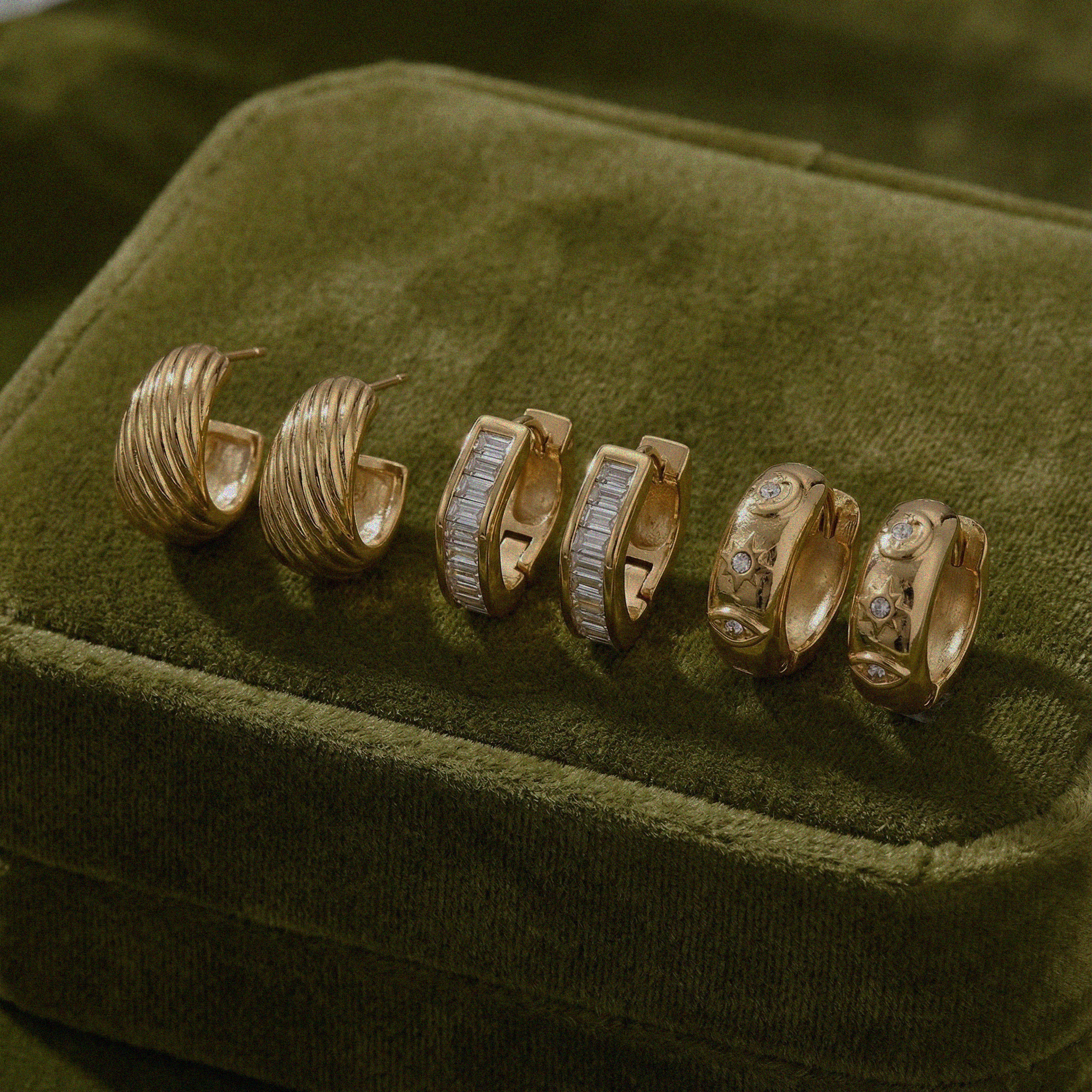 Hoft Studio - Wholesale Huggie Earrings - Celestial Hoops3