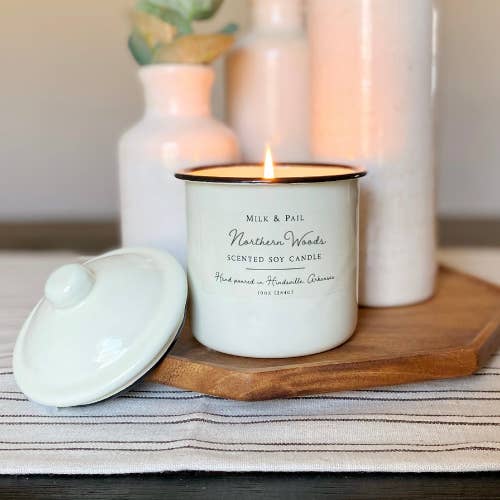 Northern Woods Soy Candle for wholesale by Milk & Pail